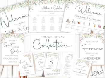 Wedding Order Of The Day Board Whimsical Floral, 7 of 7