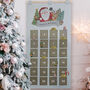 Personalised Santa Advent Calendar In Silver Grey, thumbnail 1 of 3