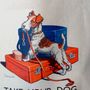 Fox Terrier Dog Vintage Gwr Rail Travel Poster Shopper, thumbnail 2 of 3