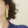 Fair Trade Eco Recycled Paper Lightweight Drop Earrings, thumbnail 6 of 12