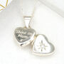 Personalised Sterling Silver Star Heart Locket, thumbnail 4 of 9