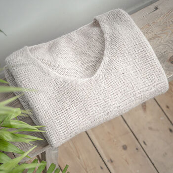 Slouchy V Neck Mohair Mix Jumper, 4 of 5