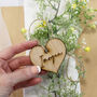 Personalised Wooden Heart Name Setting, thumbnail 2 of 11