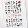 Personalised 30th Pearl Wedding Anniversary Print, thumbnail 3 of 8