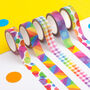 Colourful Rainbow Washi Tape Set, thumbnail 1 of 9