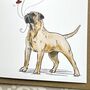 Bull Mastiff Valentine's Day Card, thumbnail 3 of 3