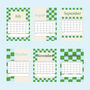 2025 Checkerboard Calendar Blue, thumbnail 4 of 4