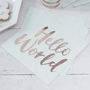 Rose Gold Foiled Baby Shower Paper Napkin, thumbnail 1 of 3