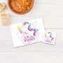 Girls Unicorn Placemat Set For Dinner Table, thumbnail 1 of 4