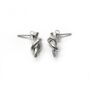 Knot Stud Earrings Sterling Silver, thumbnail 2 of 5