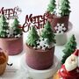 Personalised Gift Box Of Christmas Tree Cake Candle, thumbnail 3 of 4