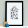 Personalised Love Builds… New Home Print, thumbnail 9 of 11