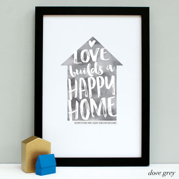 Personalised Love Builds… New Home Print, 9 of 11