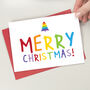 Rainbow Merry Christmas Card, thumbnail 3 of 3