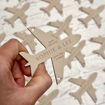 Acrylic Plane Magnet Save The Dates, 7 of 7