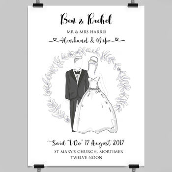 Personalised Wedding Print, 12 of 12