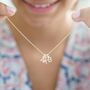 Sterling Silver Initial Letters Personalised Necklace, thumbnail 2 of 4