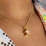 Geometric Pink Star Charm Necklace, thumbnail 1 of 9