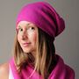 Lightweight Cashmere Beanie Hat, thumbnail 1 of 9