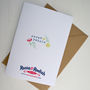 Valentines Card Personalised Little Hearts, thumbnail 3 of 4