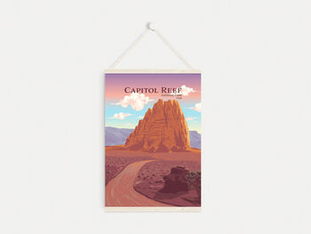 Capitol Reef National Park USA Travel Poster Art Print, 6 of 8