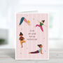 Yoga Mum Mother's Day Card, thumbnail 2 of 4