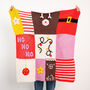 Christmas Patchwork Blanket Crochet Kit, thumbnail 4 of 12