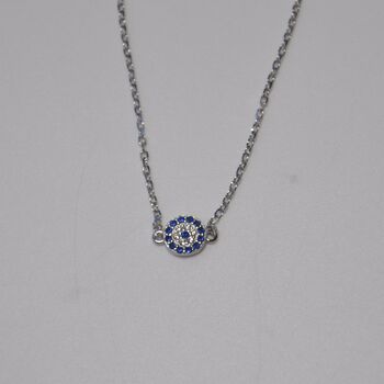 Sterling Silver Evil Eye Dainty Bracelet, 5 of 9
