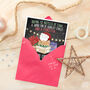 Funny Christmas Shopping Card Must Be Xmas Poinsettia, thumbnail 3 of 4