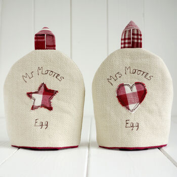 Personalised 40th Ruby Anniversary Egg Cosies Gift, 9 of 11