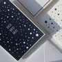 Monochrome Pack Of Six Hand Printed Christmas Cards, thumbnail 3 of 6
