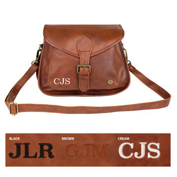 Personalised Leather Classic Saddle Bag, 7 of 10