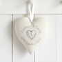 Personalised Cotton 2nd Wedding Anniversary Heart Gift, thumbnail 5 of 10