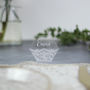Personalised Wedding Place Setting Hexagons, thumbnail 4 of 4