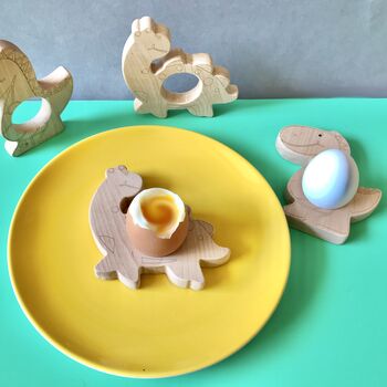 Dinosaurs Organic Egg Cups Holders, 4 of 6