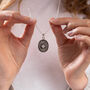 Blooming Lotus Moonstone Necklace In Sterling Silver, thumbnail 4 of 9