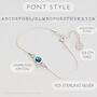 Personalised Birthstone Bracelet – Birthday Gift For Her In 925 Sterling Silver And Gold Vermeil, thumbnail 4 of 8
