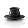 Set Of Two Black Marble Espresso Cup And Saucer Set, thumbnail 2 of 2