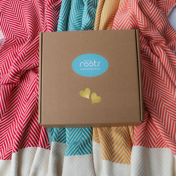 Anniversary Gift Set For Her, Cotton Throw Blanket, 7 of 12