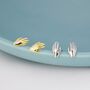 Sterling Silver Pair Of Hand Stud Earrings, thumbnail 2 of 12