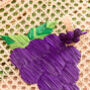 Grapes Handwoven Placemat Set Of Four, thumbnail 3 of 4