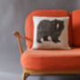 Brown Bear Cushion In Knitted Lambswool, thumbnail 1 of 4