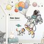 Astronaut Wall Vinyl Planets And Space Dog, thumbnail 1 of 3