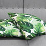 Tropical Green Palm Leaves Cushion Cover, thumbnail 4 of 7