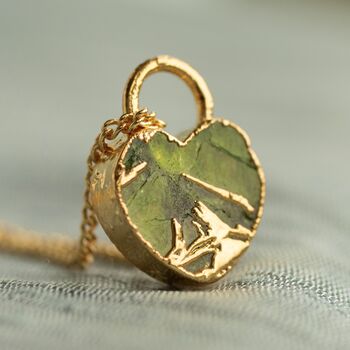 Padlock Heart Gemstone Necklace, 7 of 10