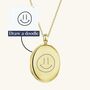 Custom Design Locket Necklace 18 K Gold Plate, thumbnail 5 of 9