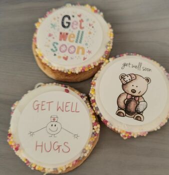 Personalised Get Well Soon Cookies Pick Me Up Gift, 6 of 6