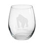 Personalised Gorilla Engraved Glass, thumbnail 3 of 5