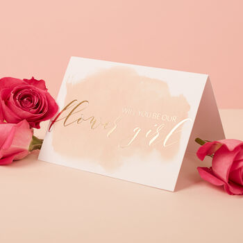Will You Be My Bridesmaid Gold Foil Card, 2 of 3