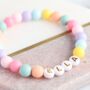 Childrens Fun Personalised Name Beaded Bracelet, thumbnail 1 of 4